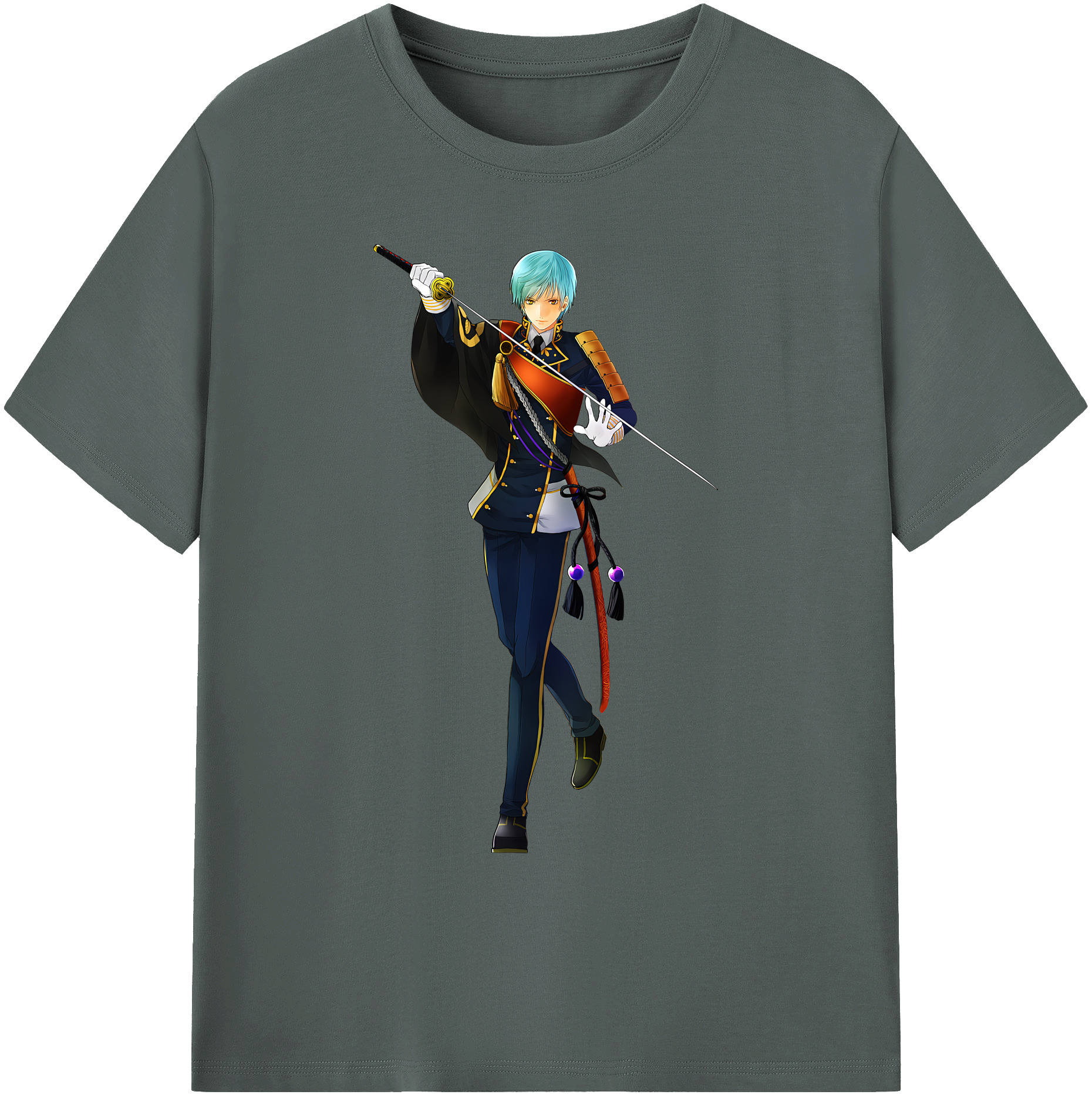 （画像用） 刀剣乱舞 Touken Ranbu 綿100％ メンズ半袖Tシャツ｜肌触りやわらか＆通気性